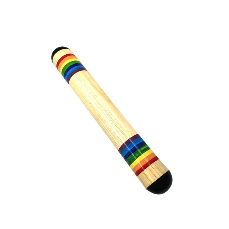 Kids Rainmaker Wooden Instrument Toy Single Ring Tube Rhythm Musical Toys Percussion Instrument Toy for Children Toddlers