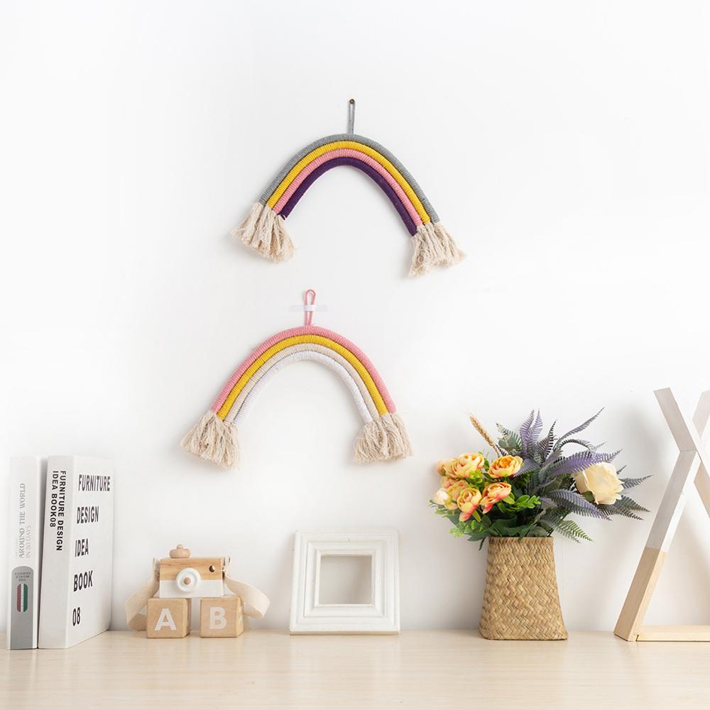 Regenboog Opknoping Decor Baby Kids Handgemaakte Muur Bed Tent Klamboe Decoratie Cuna Dormitorio Infantil voor Kinderen Babykamer