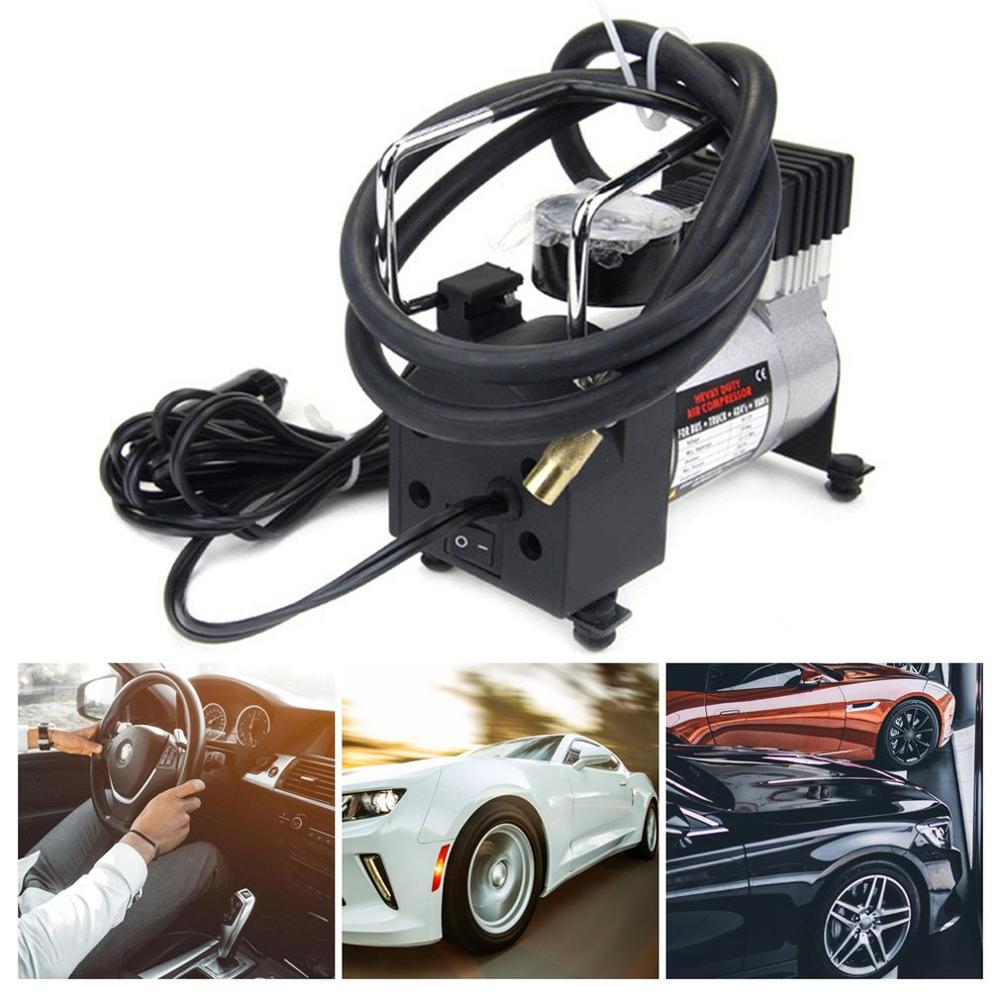 12v Universal Car Electric Air Compressor 100PSI Tyre Deflator Portable Inflator Pump For Bicycle Auto Motorcycle