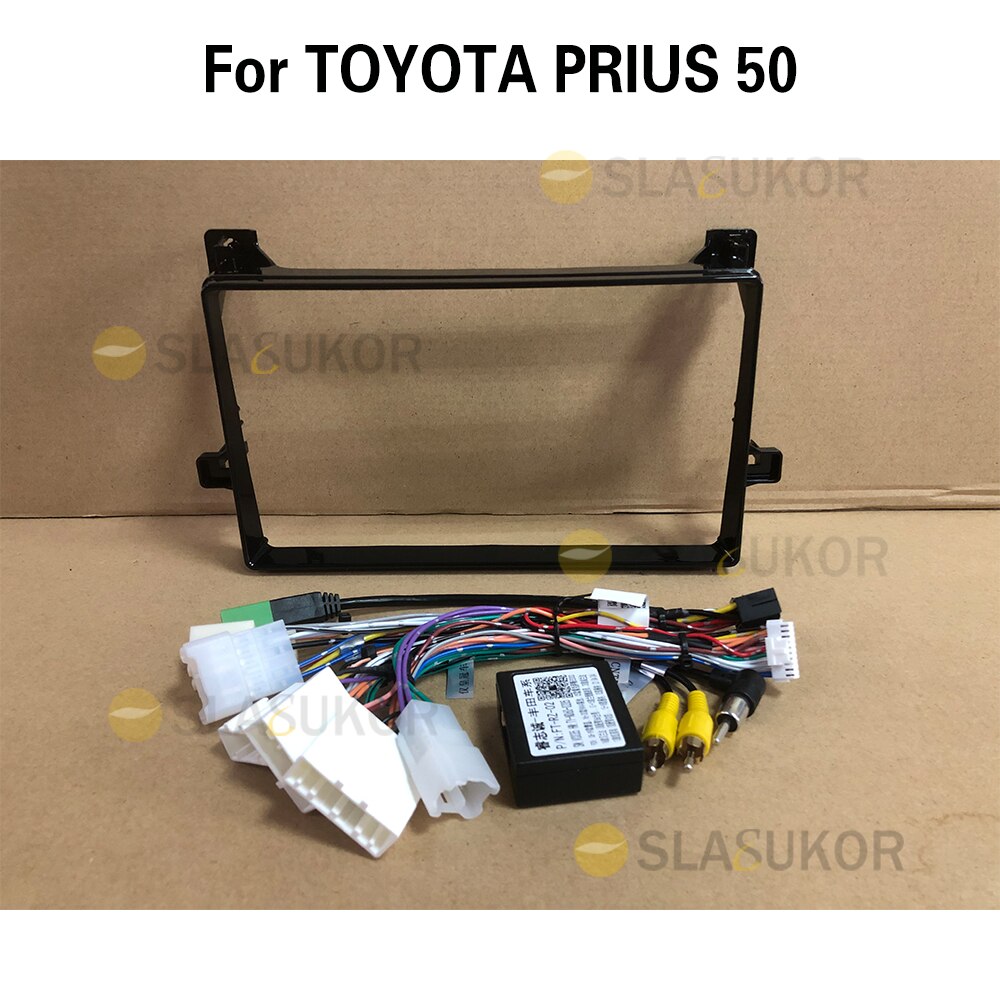 9 Inch Stereo Radio Voor Toyota Prius XW50 Autoradio Panel Dash Kit Installeren Console Bezel Adapter Plaat Frame accessoires: all include