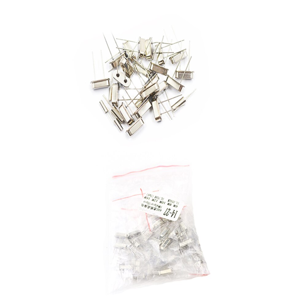 35Pcs HC-49S Crystal Oscillator Elektronische Kit Keramische Quartz Resonator HC49S Dip 7 Soorten 32.768K 6M 8M 10M 12M 16M 11.0592 Mhz
