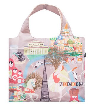 Women Shoulder Cloth Pouch Eco Friendly Shopping Bags Waterproof Travel Reusable Handbag Foldable Grocery Bulk Storage