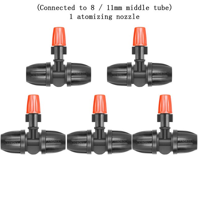 Timing Intelligent Irrigation Controller Rain Sensor Large Screen Automatic Watering Device Garden Balcony LED Watering Device: Atomizing nozzle 5