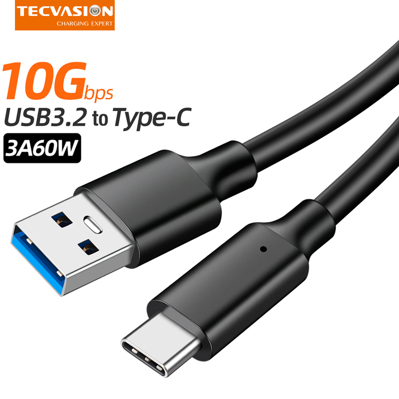Usb 3.2 gen 2 10 gbps type c kabel usb a naar type -c 3.2 dataoverdracht usb c ssd harde schijf kabel  pd 60w 3a snellaadkabel