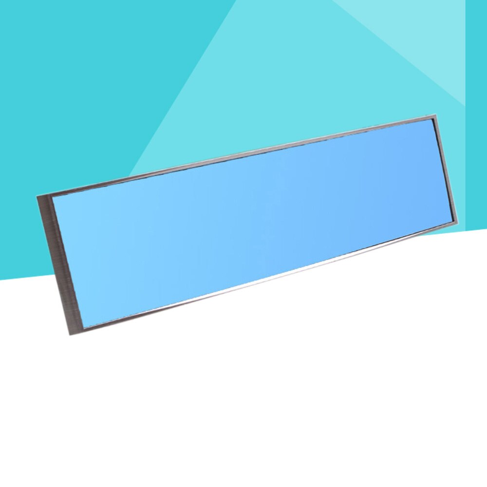 Universal Car Rear View Mirror Wide Angle Blue Glass Panoramic Anti-dazzling Interior Rearview Mirror Large Vision 280mm Curved