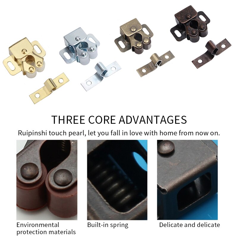 Door Stop Closer Stoppers Damper Buffer Magnet Cabinet Catches For Wardrobe Hardware Furniture Fittings 2-10PCS