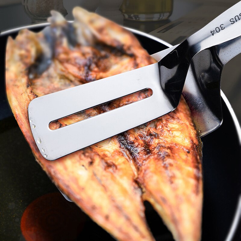 Multifunctional 304 Stainless Steel Food Clip Kitchen Utensils Fried Fish Steak Drain Fried Chicken Wings Bread Clip