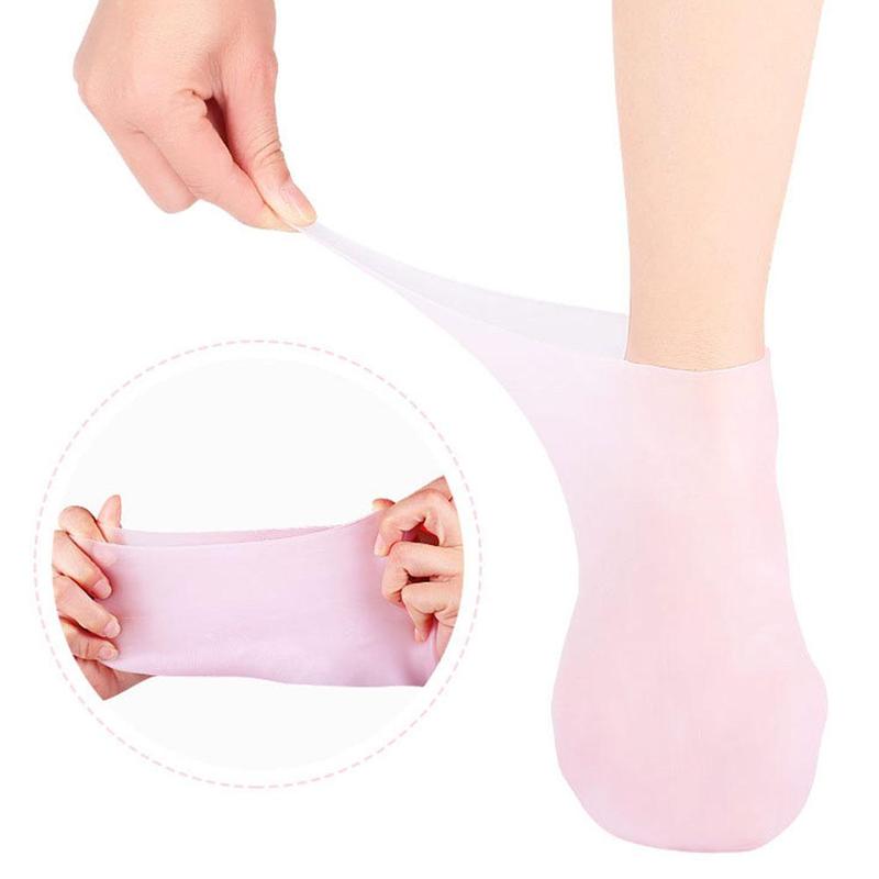 1 paire pieds soins chaussettes hydratant Silicone Gel talon maison peau pied utilisation chaussettes fissuration Anti soins fournitures pied Spa protéger Y2X6