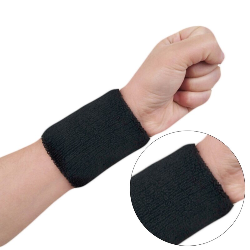 1Pcs Wristbands Sport Sweatband Hand Band Sweat Wrist Support Brace Wraps Guards For Gym Volleyball Basketball