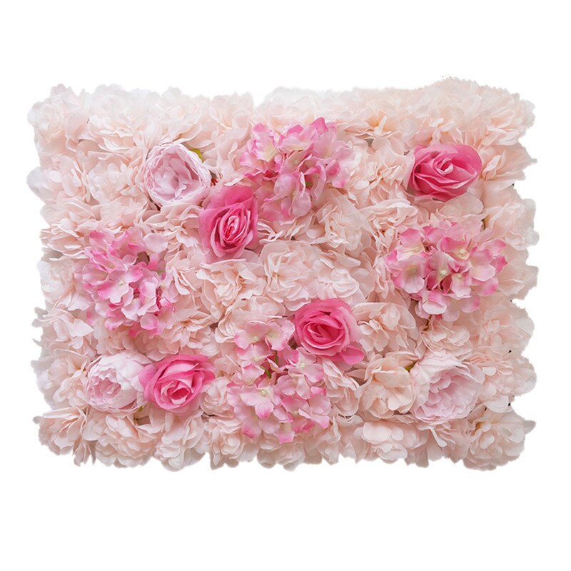 Blomma vägg konstgjord växt vägg bröllop bakgrund fotografisk bakgrund dekoration blomma rad 60 x 40cm 1pc siden blommor: 027