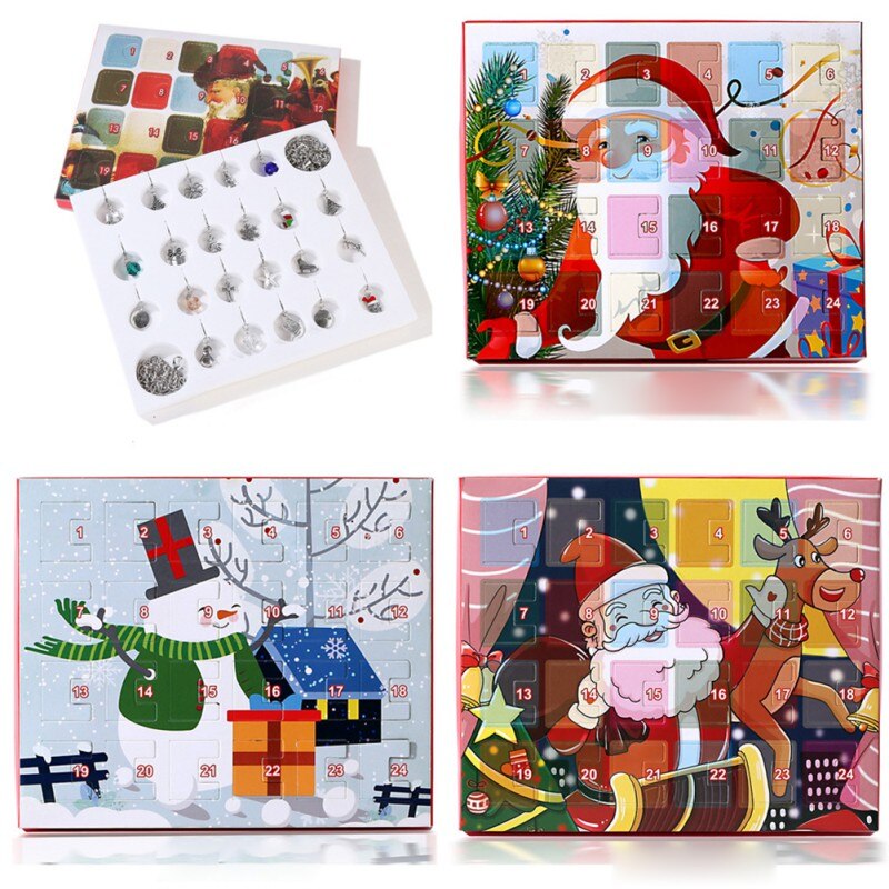 DIY Bracelet Jewelry Merry Christmas Advent Charm Calendar Pendant
