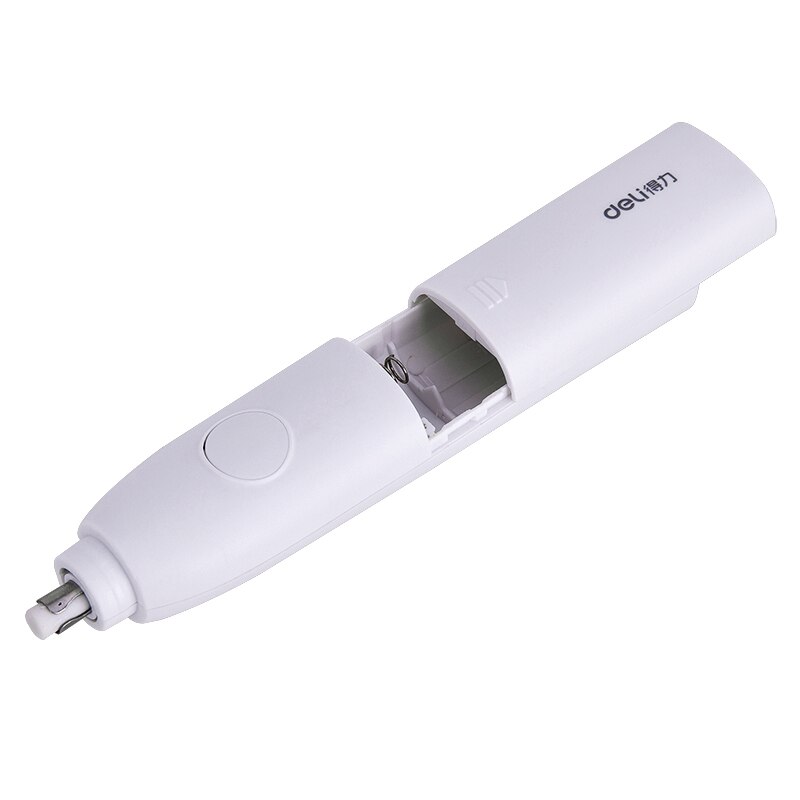 Deli 71073 Electric Eraser Battery Driven Drawing Office Learning School Supplies Rubber Stationery For Kids Pen Shape Eraser