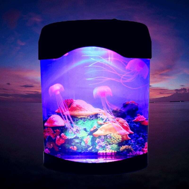 Kunstmatige kwallen aquarium tank nachtlampje kleurveranderende decoratieve lamp voor woonkamer kantoor winkelcentrum decoratie