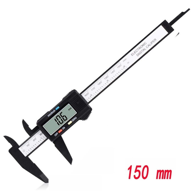 1pc 150mm 100mm Electronic Digital Caliper Carbon Fiber Dial Vernier Caliper Gauge Micrometer Measuring Tool Digital Ruler: Specifications 5