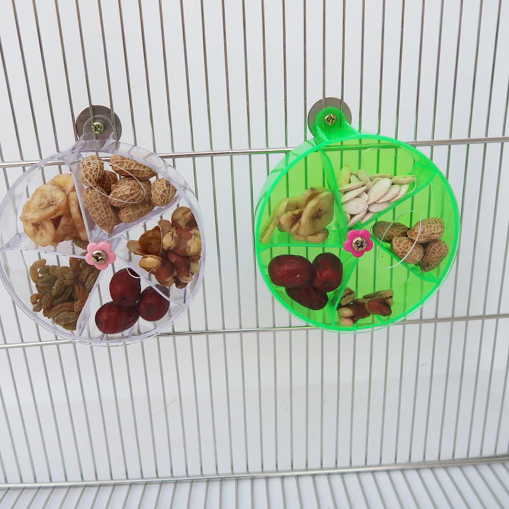 AsyPets Acrylic Foraging Wheel Pet Parrot Rotatable Bite Resistant Puzzle Toy