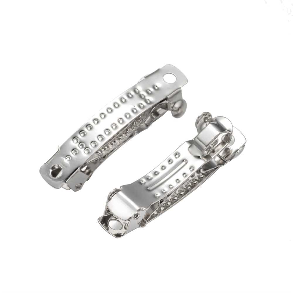 10 Uds. Pasador francés de Metal, pinzas para el cabello, alfileres, Base en blanco para niñas y mujeres, accesorios de horquilla DIY, suministros para fabricación de joyas, manualidades