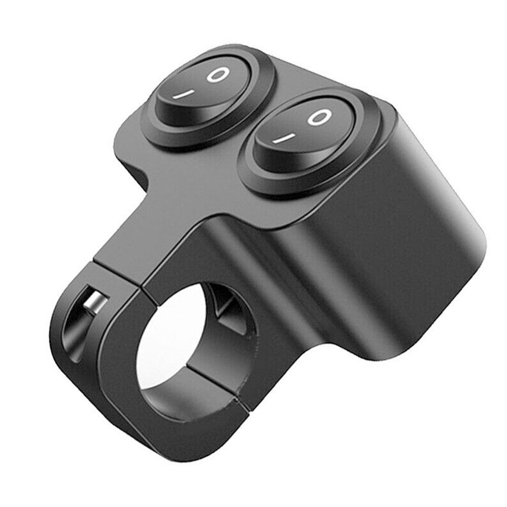 12V Handlebar Control Switch Motorcycle Dual Control Headlight Double Flasher Speaker Dual Buttons Switch CSV