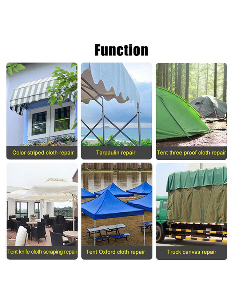 Vasthoudend Tent Reparatie Tape Waterdichte Tent Netting Reparatie Kit Dekzeil Reparatie Tape Met Water Weerstand Voor Doek Repareren