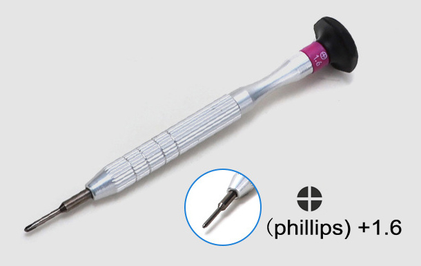 impostato di cacciaviti per occhiali da 1 pezzo per occhiali, orologi, strumento di riparazione, cacciavite con zoppo sostituibili: nero