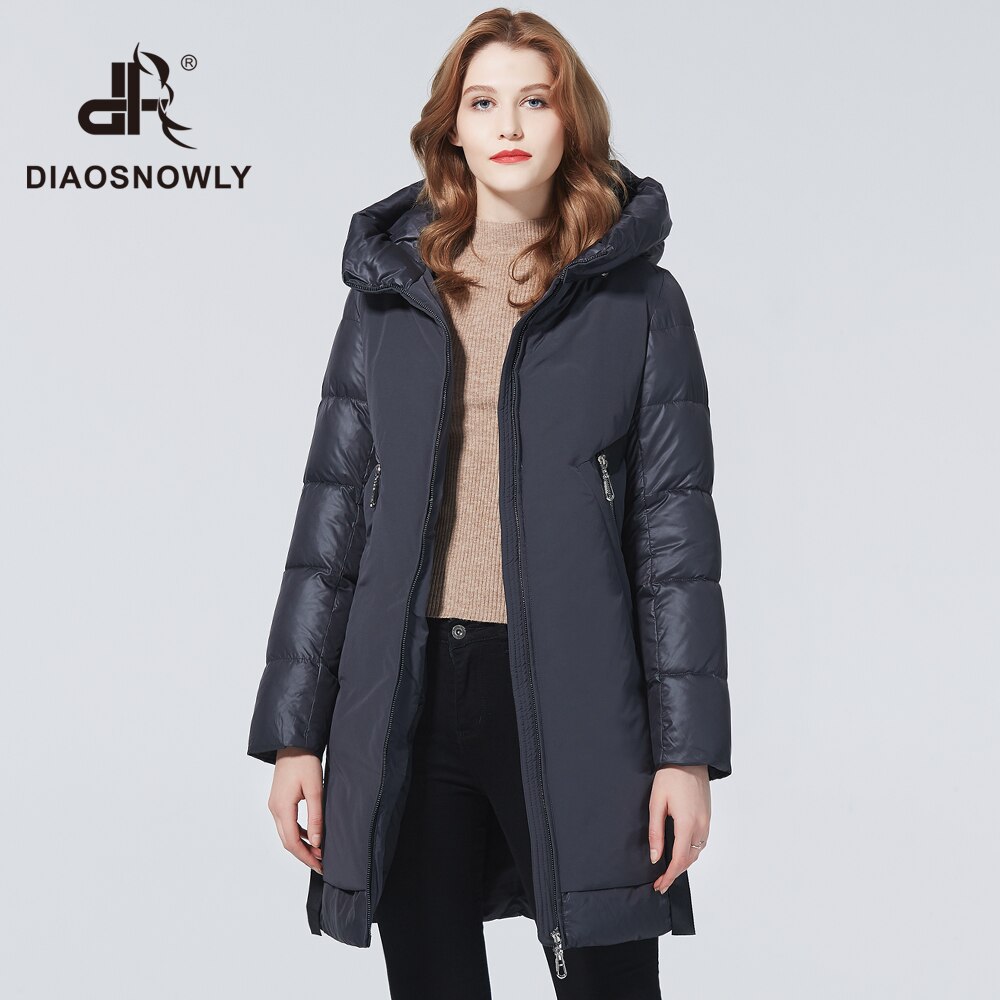 Diaosnowly talvi paksu takki naisille paksut takit naisille hupulliset pitkät takit nainen parka pitkät lämpimät talvivaatteet naaras