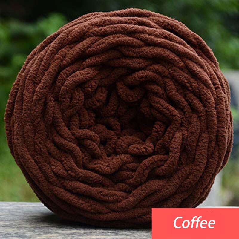 Diy Soft Breien Chunky Badstof Wol Bal Streng Sjaal Garen Pure Kleur Leuke 100G #80465