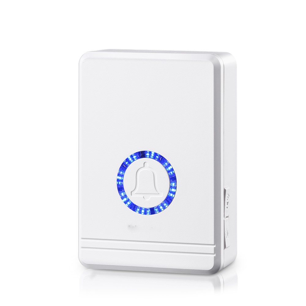 Onvian dør åben sensor klokke 180m rækkevidde trådløs dør alarm vindue og dør sensor dør indgang klokke hjem sikkerhed 48 klokke: Modtager eu stik