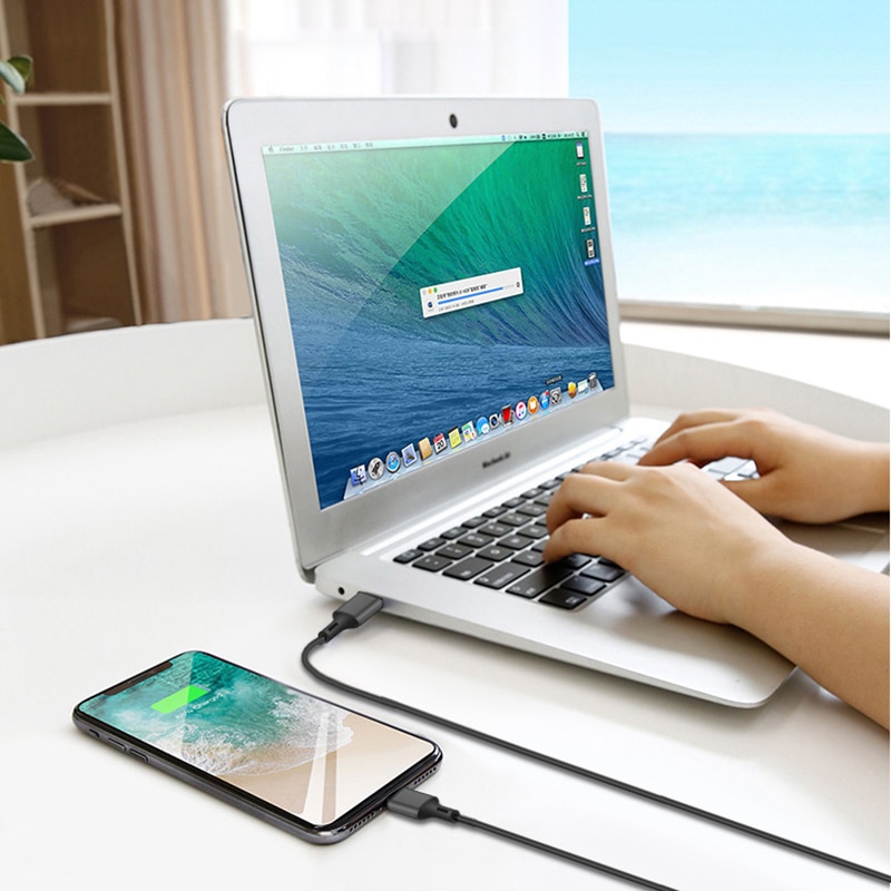 50cm 1m 2m 3m data usb lader hurtigkabel for iphone xs max x  xr 5 s 6s 6 7 8 pluss ipad mimi origin telefon kort lang ledning lading
