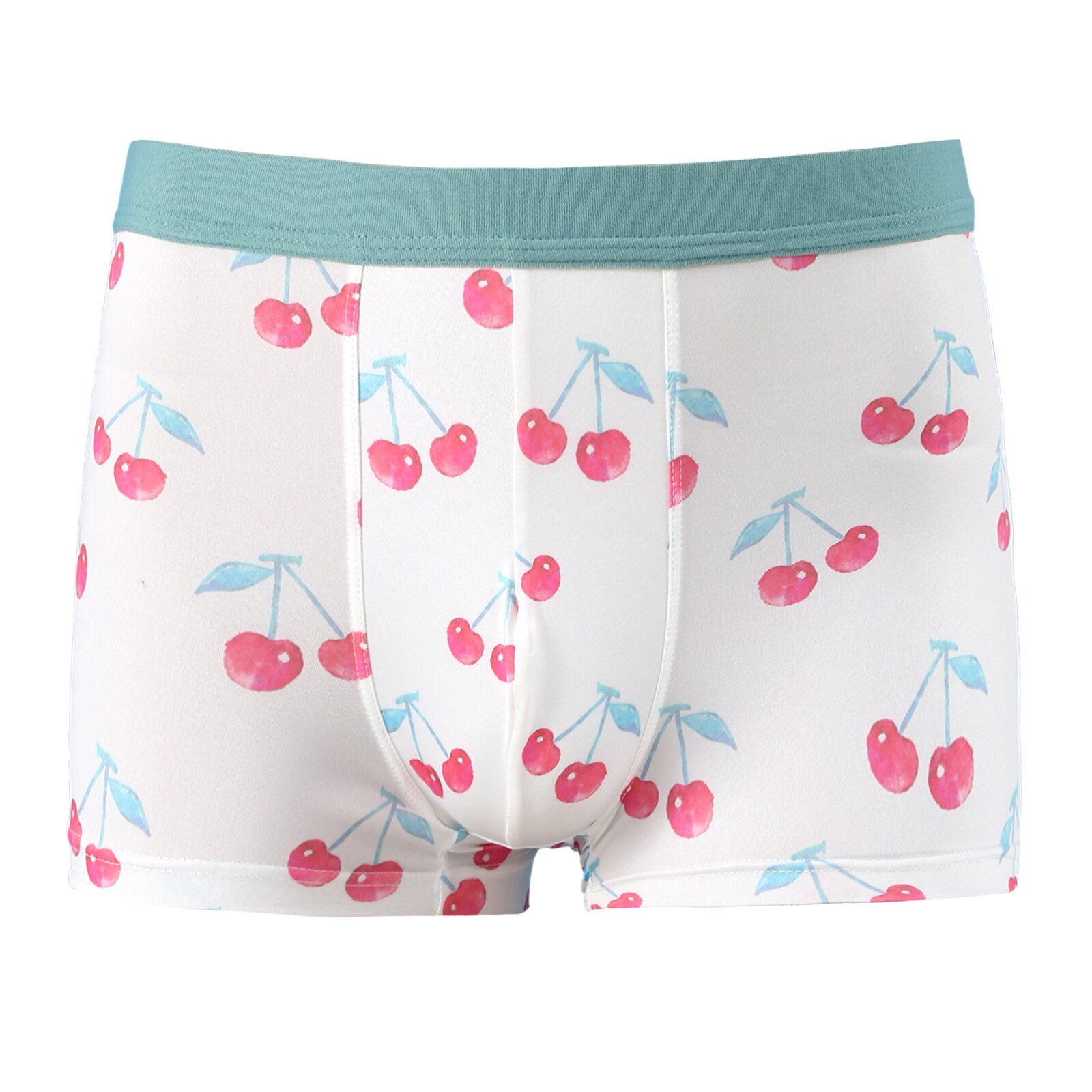 Man Kawaii Cute Boxer Briefs Elastic Waistband Cartoon Fruits Print Silky Shorts Underwear Couple Shorts Cotton Panties