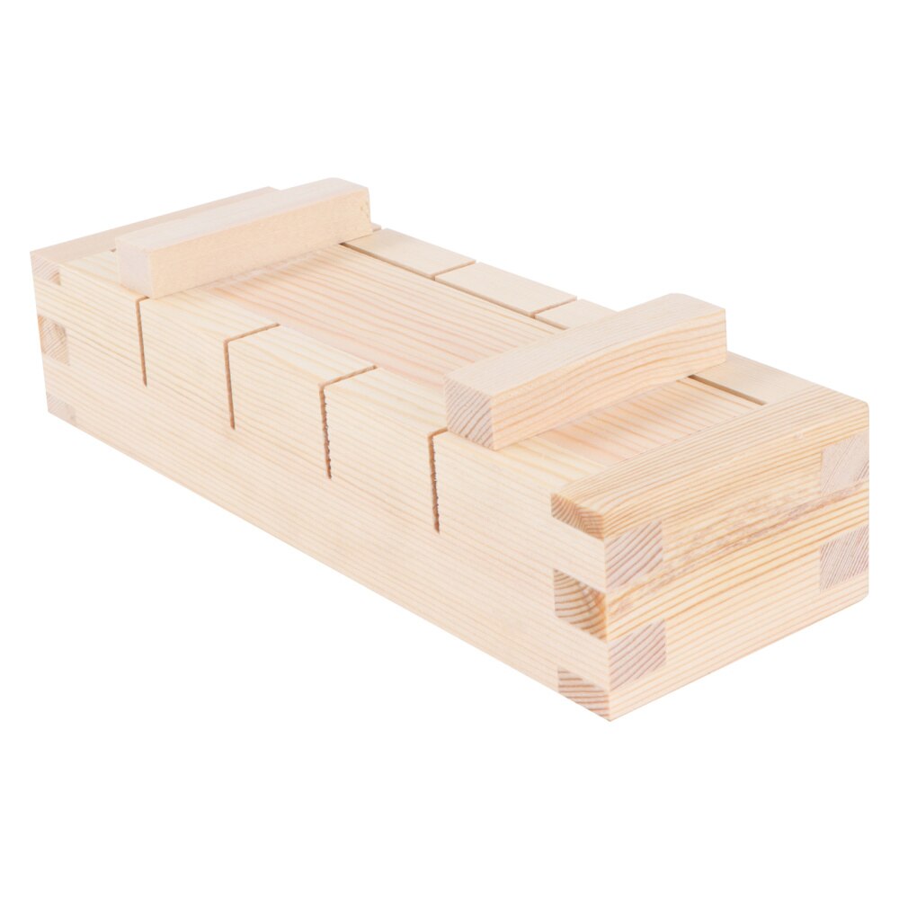 Wooden Rectangular Sushi Press Mold Box Sushi Making Kit DIY Sushi Rice Roller Molds Sushi Kitchen Making Tools (As Shown)