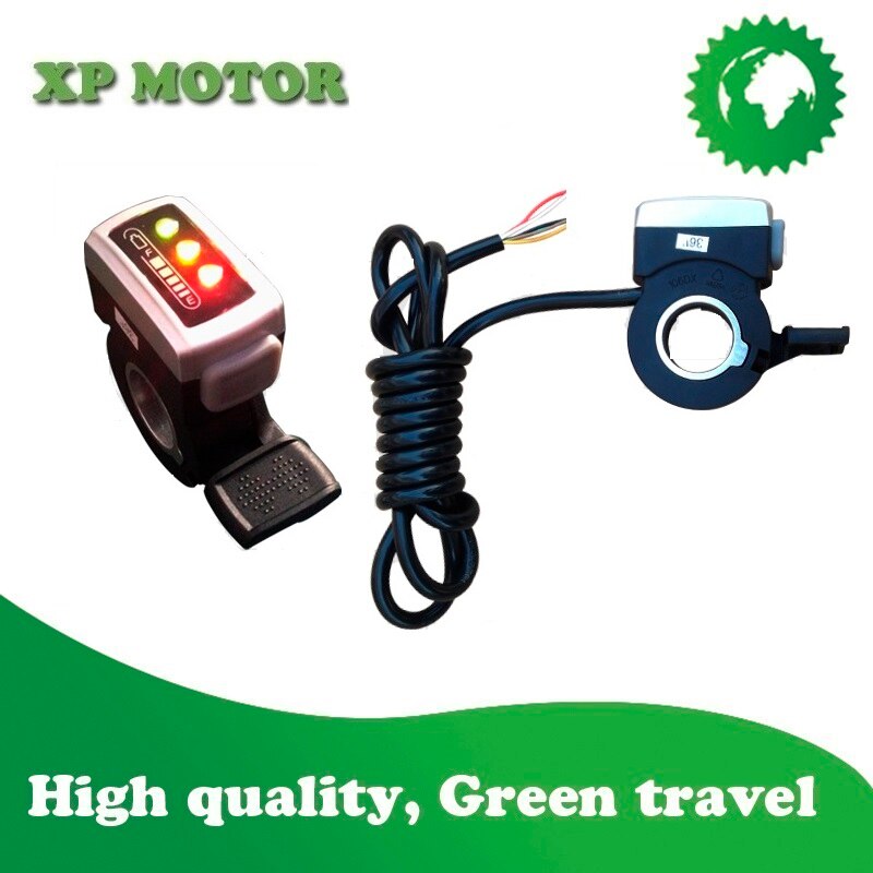 E-Bike 36V/48V Thumb Throttle with LED Battery Level Display