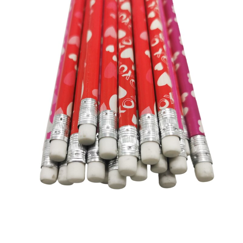 10 Pcs Potlood Cartoon Met Rubber Kerst Potlood Hb Student Schrijven En Schilderen Leveringen