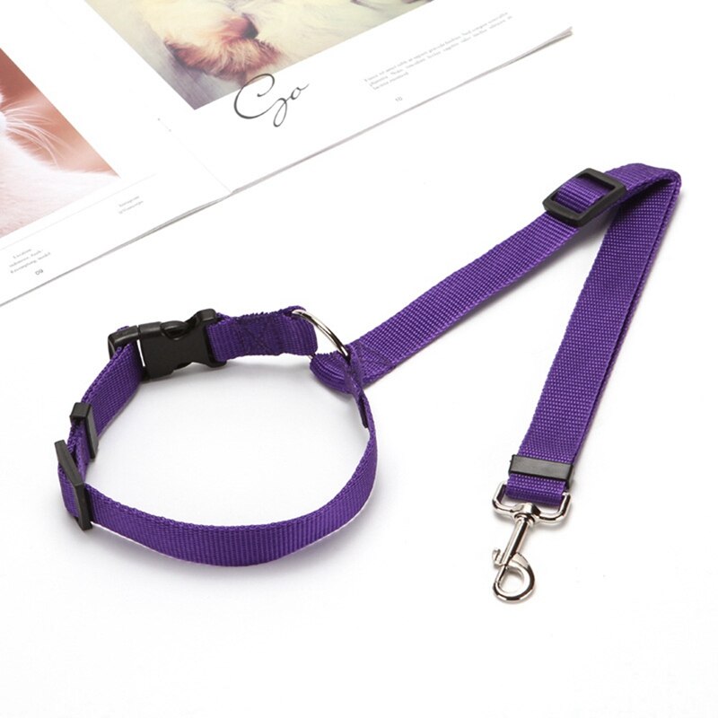 Universele Praktische Hond Kat Pet Veiligheid Verstelbare Autogordel Harness Leash Reizen Clip Strap Lood Huisdier Autogordel: PP