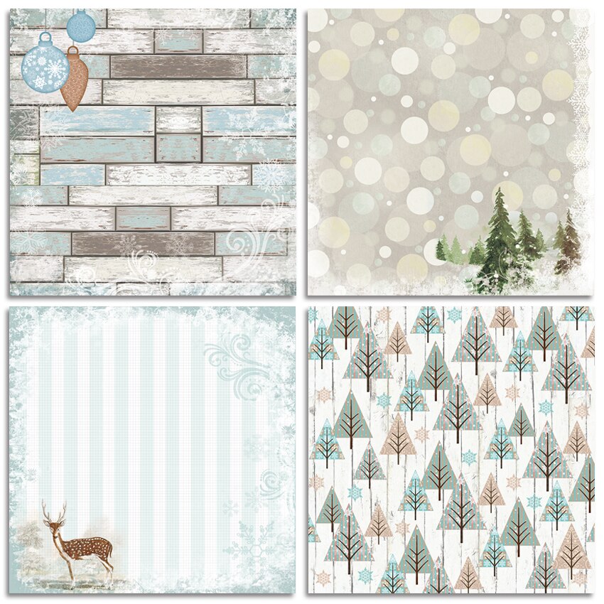 6 tum 12/24 ark ljud av snö scrapbook papper origami bakgrundspapper diy-kort gör hemdeco konst och hantverk