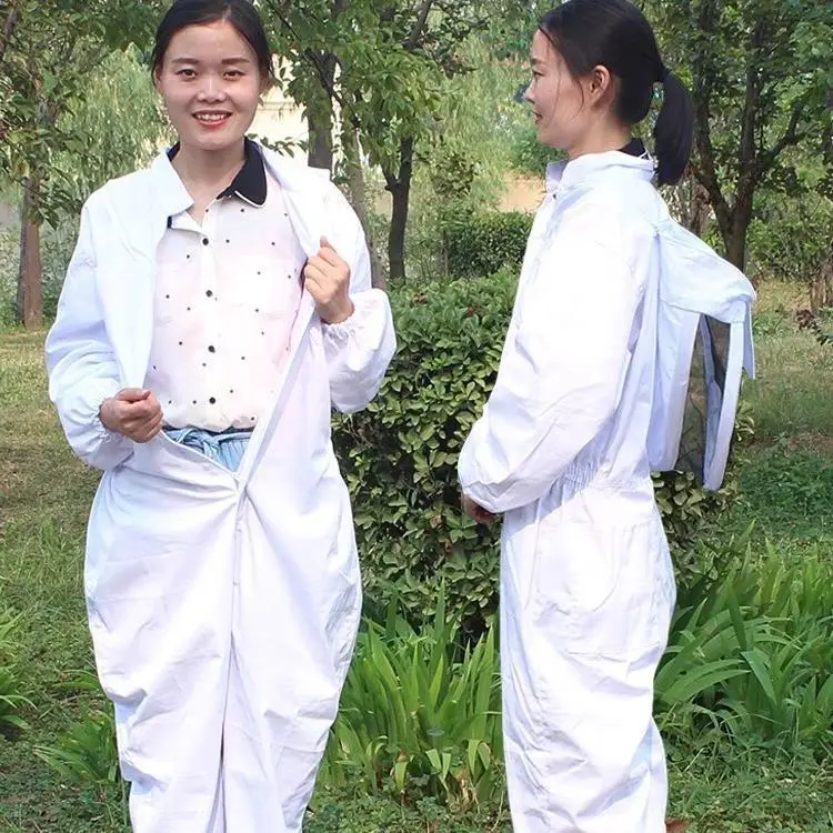 Full set of one piece breathable bee keeping clothes, thickened protective clothing, protective clothing, keeping sp