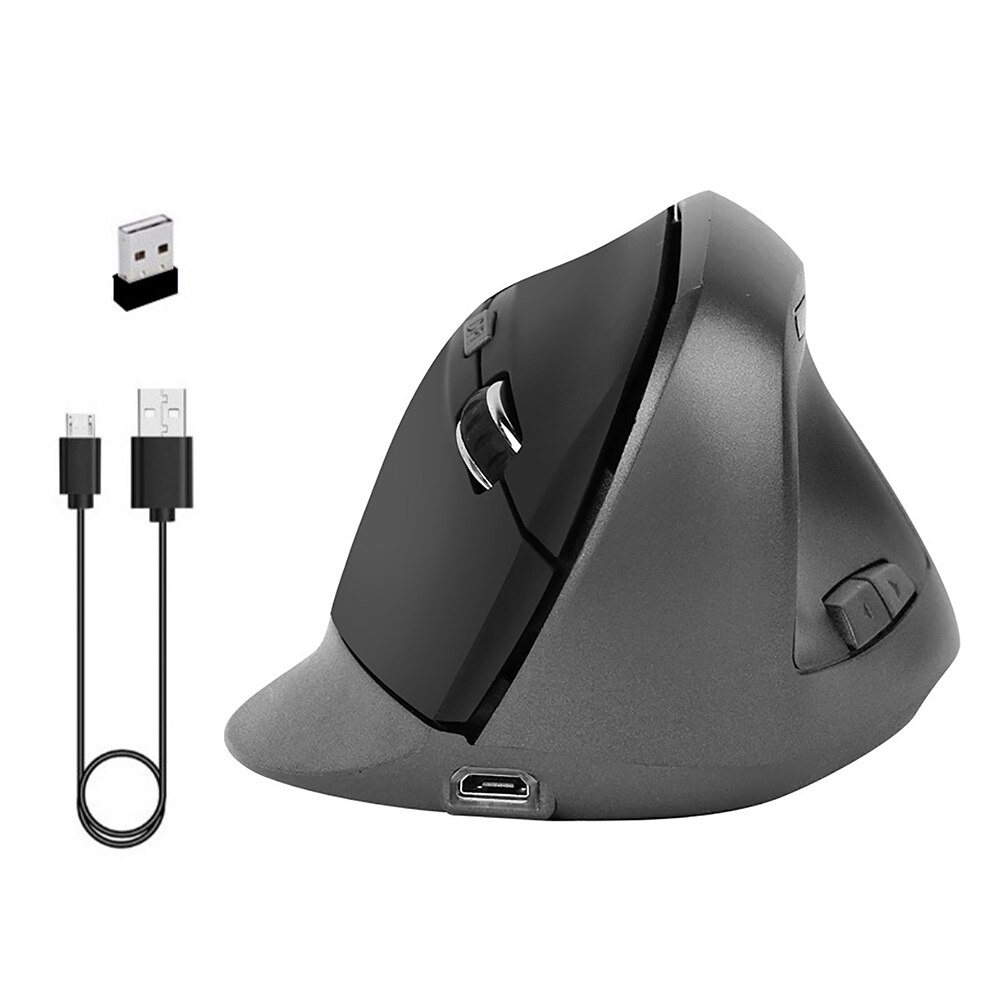 Laptop Wireless Vertical Mouse Mobile Game Keyboards Ergonomic Computer For Right Handers Office With USB Receiver Accessories