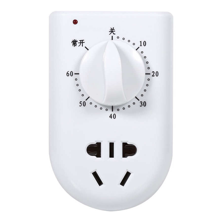 AC 220V 10A 60Min Countdown Timer Switch Electric Digital Wall Plug Control Switch Timer Socket Knob Style Switch Mechanical
