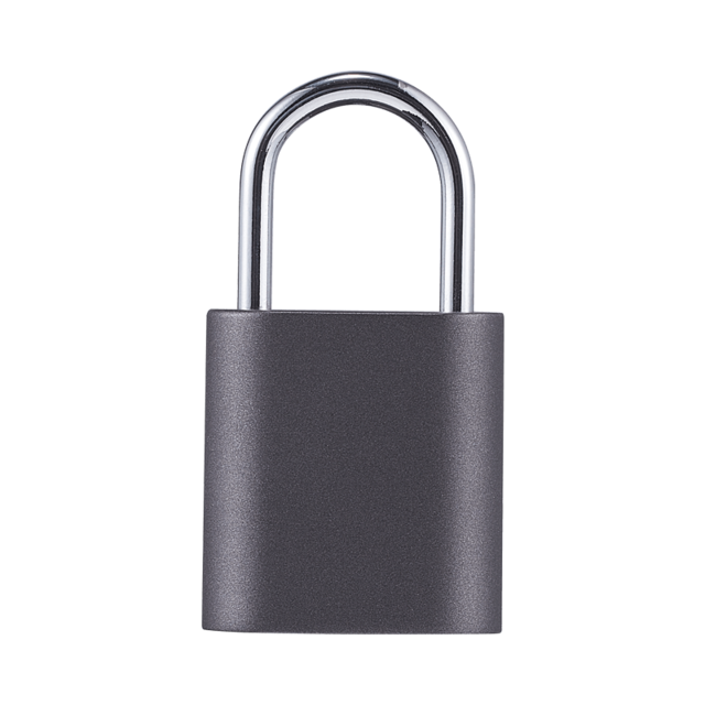 XIAOMI Noc Loc Smart Fingerprint Padlock USB Rechargeable IPX7 Waterproof Mini Portable Intelligent Lock Finger Print Unlock: Black