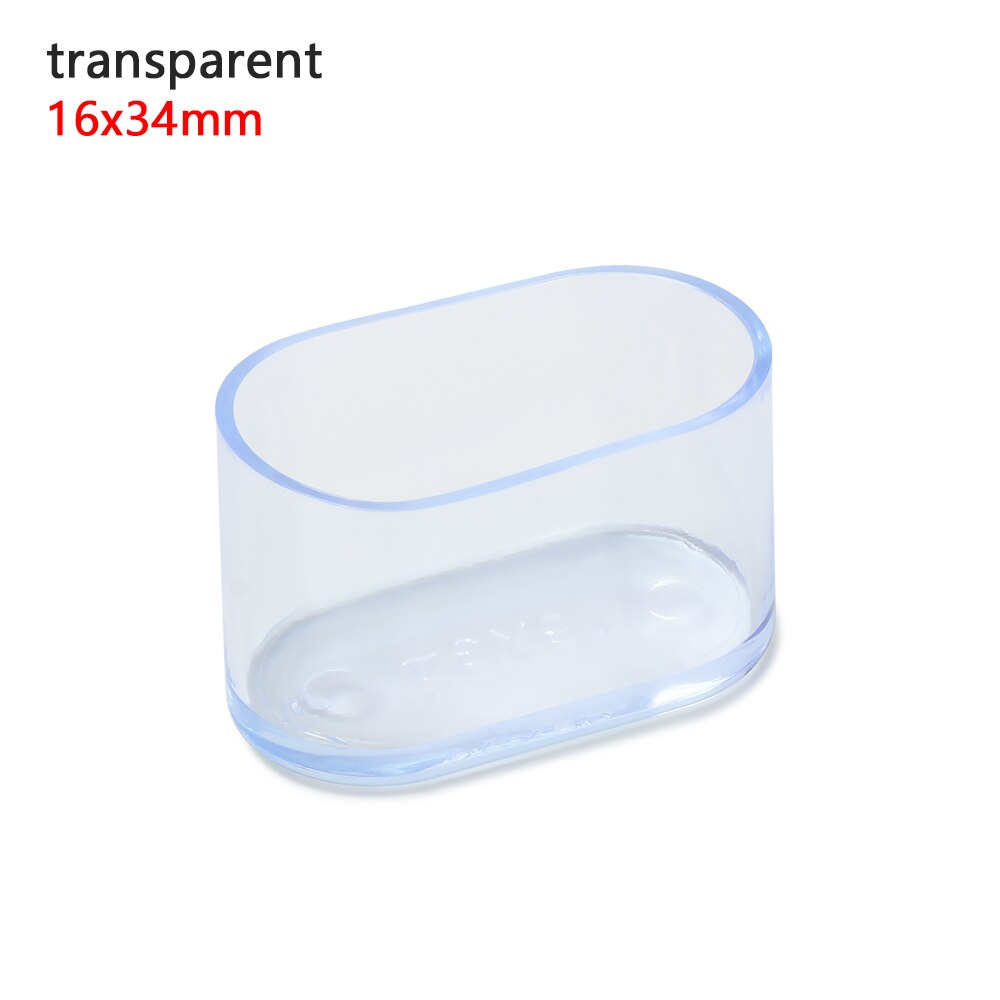 40 stücke Oval Stuhl Bein Kappen Füße Schutz Pads Möbel Tisch Abdeckungen Socken Staub Abdeckung Nicht-Unterhose Möbel Nivellierung füße: transparent 2