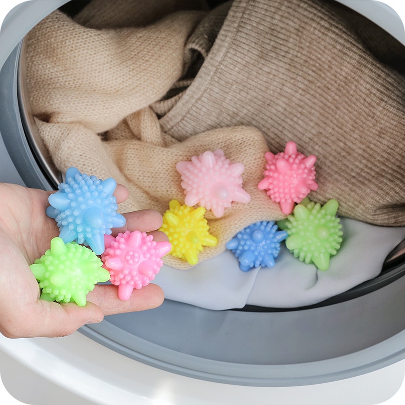10 Pcs Decontamination Laundry Ball Anti-Winding Washing Ball Dryer Balls Keeping Laundry Fresh Drying Fabric Softener