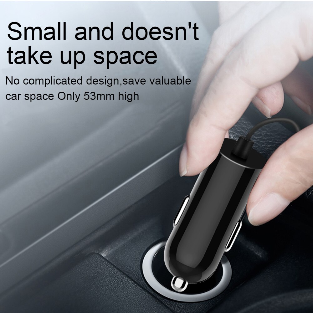 Swalle Fast Car Charger voor huawei P20 voor Samsung Note 8 9 quick charger kleine USB auto-Oplader met usb-kabel voor mobiele telefoon