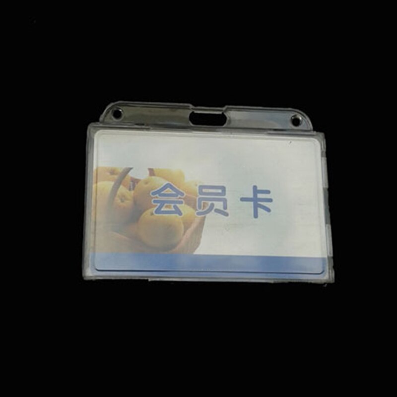 Claro transparente titular de la tarjeta de identificación de caso de la cubierta para insignia de empleado tarjetas NOV99