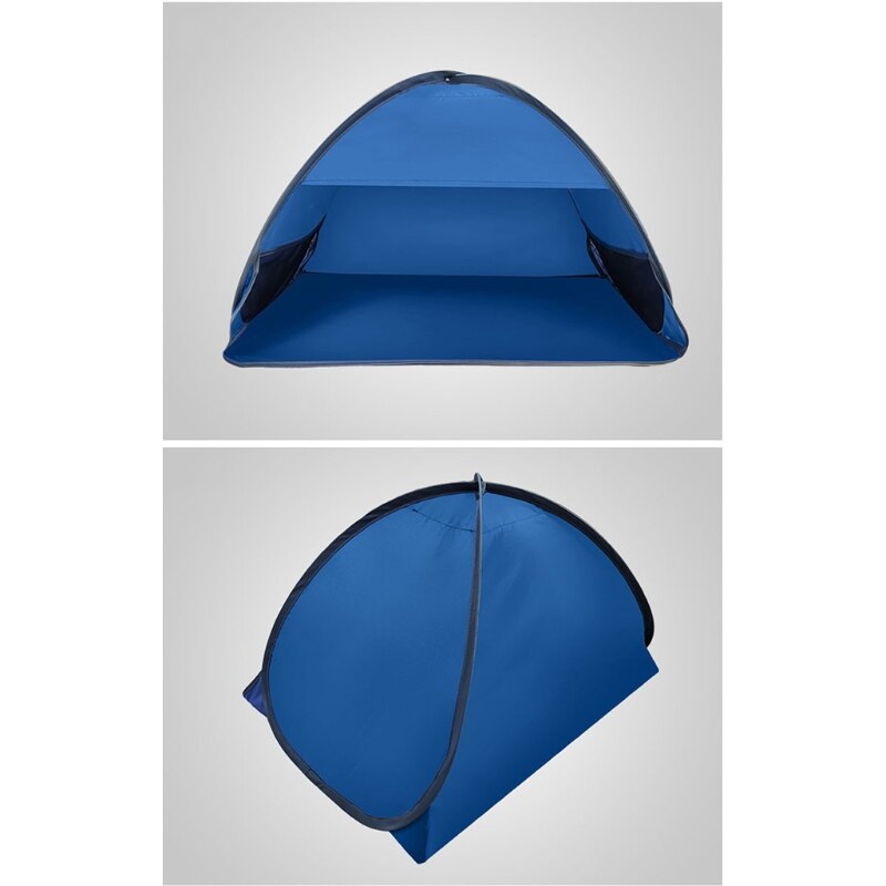 Faltbares uv-schutz-strandzelt, uv-beständiges mini-sonnensegel mit automatischer sonneneinstrahlung für picknicks, strand und camping im freien