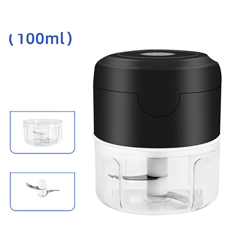 Mini Knoflook Chopper, Knoflookpers Huishoudelijke Kleine Knoflook Snijden Artefact Keuken Gourmet Handgetekende Chopper Vleesmolen Mixer Keukengerei 170ML Knoflook Crusher