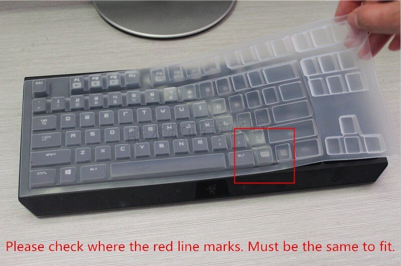Transparent Clear Silicone Keyboard Cover Film For Razer BlackWidow Tournament X Chroma V2 BlackWidow V3 Huntsman V2 87 keys