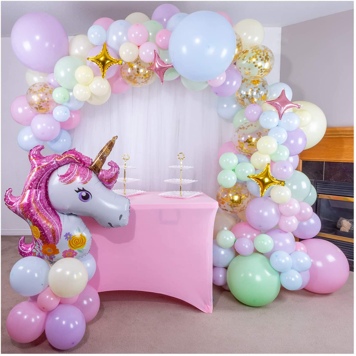 Ballonnen Guirlande Diy Premium Pastel Regenboog Eenhoorn Ballon Boog En Guirlande Kit Giant Eenhoorn Folie Voor Kid Volwassen Verjaardag Decor