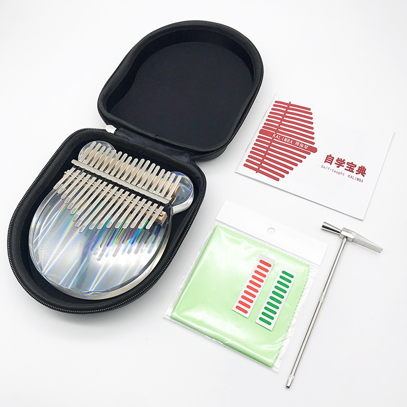 7 / 17 Toetsen Kalimba Acryl Transparante Regenboog Duim Piano Vinger Piano Voor Beginners Mannelijke Vrouwelijke Toetsenbord Instrumenten: 17 key mickey