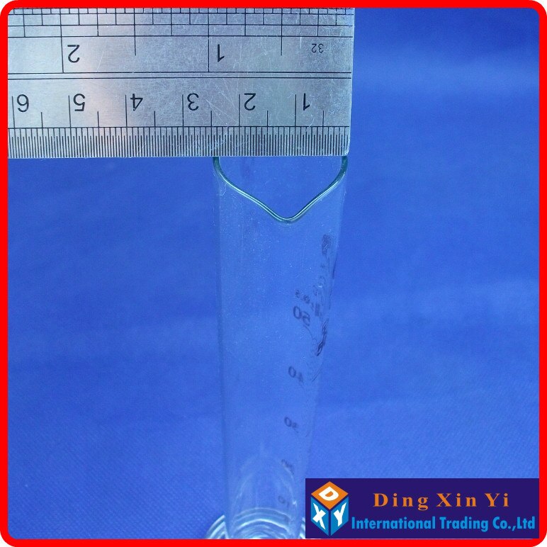 (4 pieces/lot) 50ml glass measuring cylinder graduated cylinder,measuring graduates glass graduate