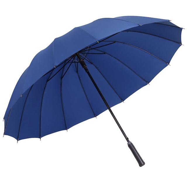 Parapluie demi-automatique pour 1 à 2 personnes, 16K, de luxe, coupe-vent, droit: 4