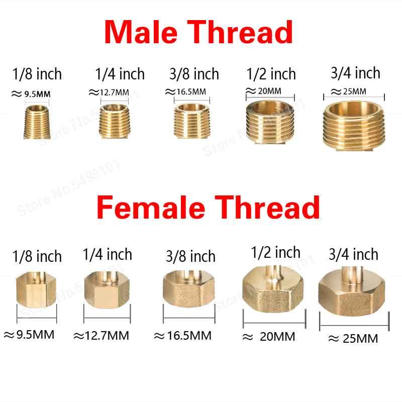1/8 " 1/4 " 3/8 " 1/2 " 3/4 " 1 " udvendigt gevind messingrør lige reducerende nippelfittings messing hurtigadaptere konnektorer