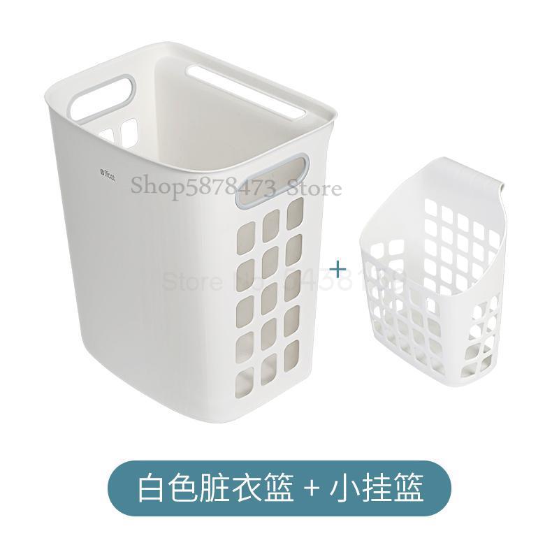Laundry basket laundry change laundry bucket home bathroom bathroom plastic waterproof wall-mounted clothes storage basket: Old  farmer  7